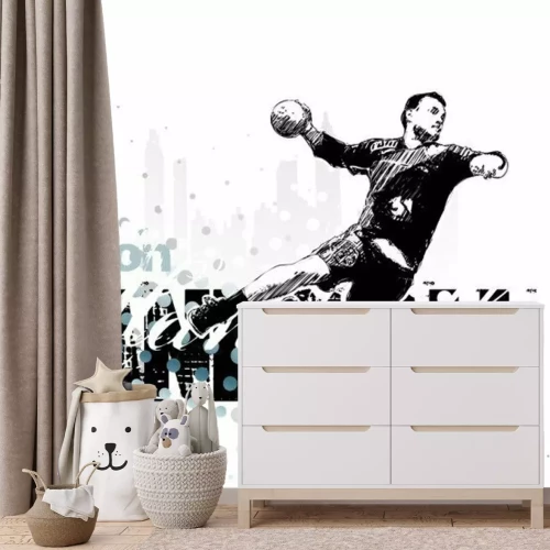 Fototapete Handballspieler