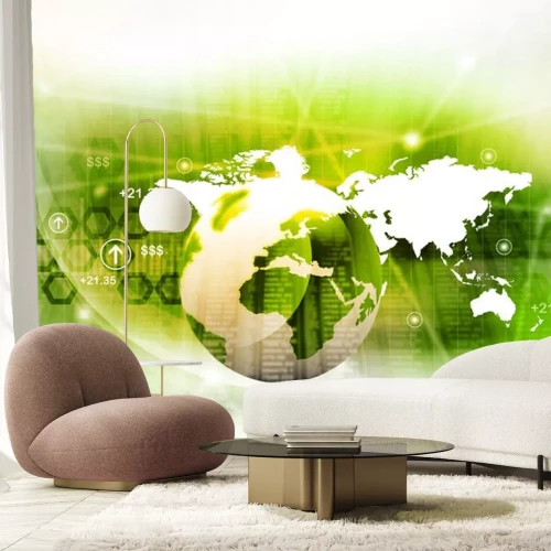 Sticker Abstrakte Welt Business-Hintergrund