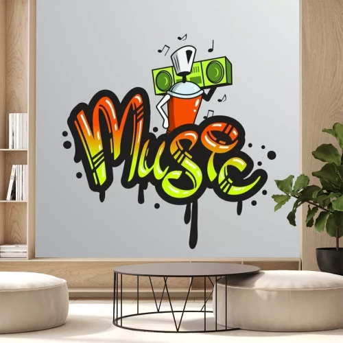 Sticker Graffiti Wortzeichen drucken