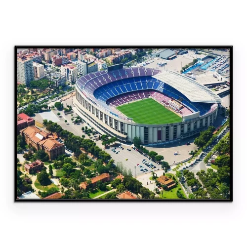 Poster Luftaufnahme des Barcelona-Stadions