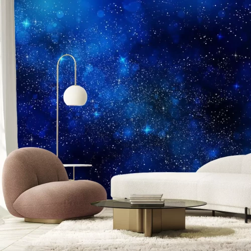 Sticker Weltraum gefüllt mit Sternen dunkelblaue Grafik