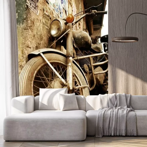 Fototapete Einspuriges Fahrzeug Retro