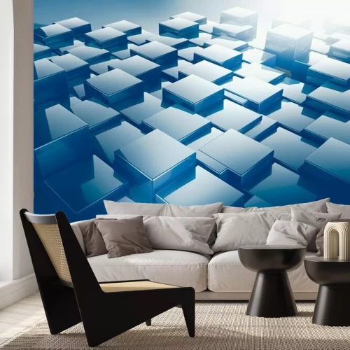 Fototapete 3D Würfel und Licht