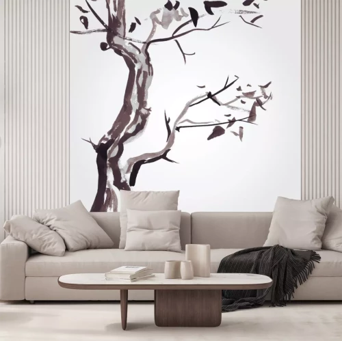 Sticker Alter Baum im chinesischen Stil.