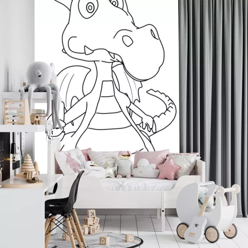 Sticker Skizziert Drachen