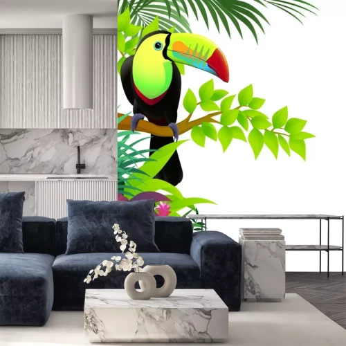 Sticker Toucan Vogel im Dschungel