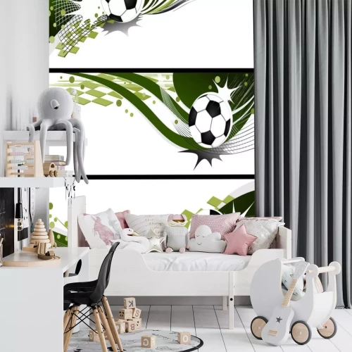 Sticker Drei Fußball- Banner