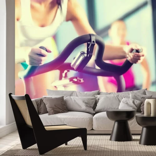 Fototapete Frauen beim Spinning