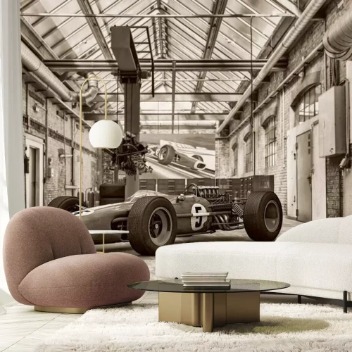 Fototapete Ein Oldtimer-Sportwagen