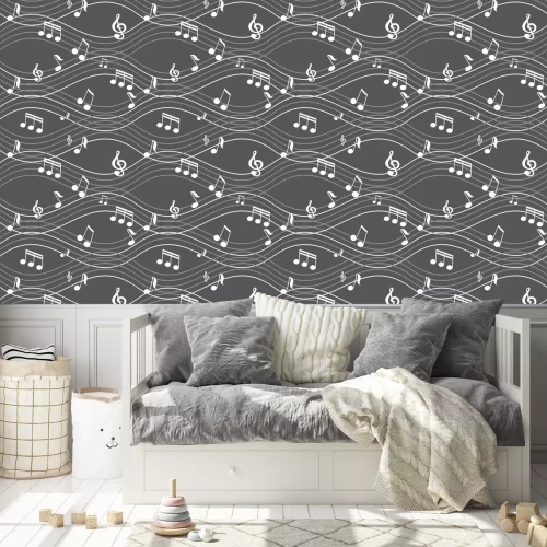 Tapete Vektor abstrakte nahtlose Hintergrund Musik-Noten