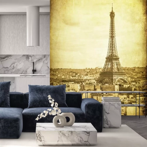 Fototapete Paris auf Textur Vintage