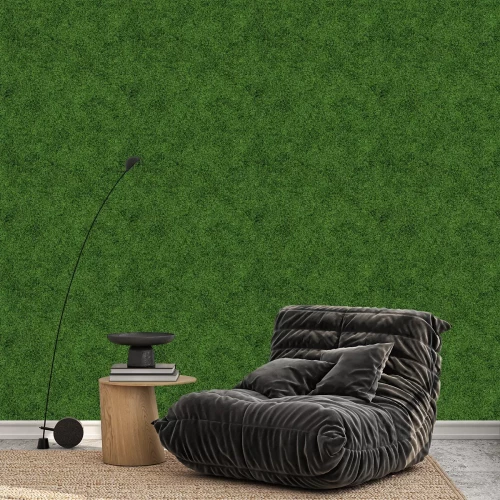 Tapete Dunkelgrüne Wiese