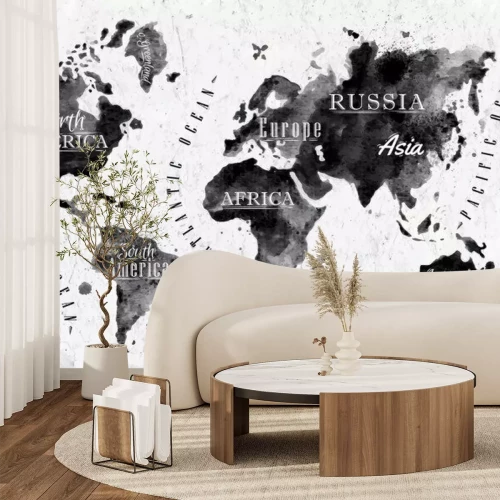 Sticker Tintenweltkarte