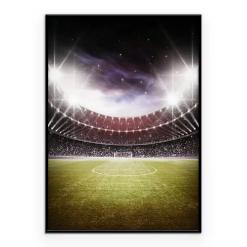 Poster Ein Fußballfeld vor dem Sternenhimmel