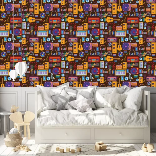 Tapete Musik nahtlose Muster