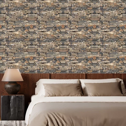 Tapete alten Steinmauer, nahtlose Muster