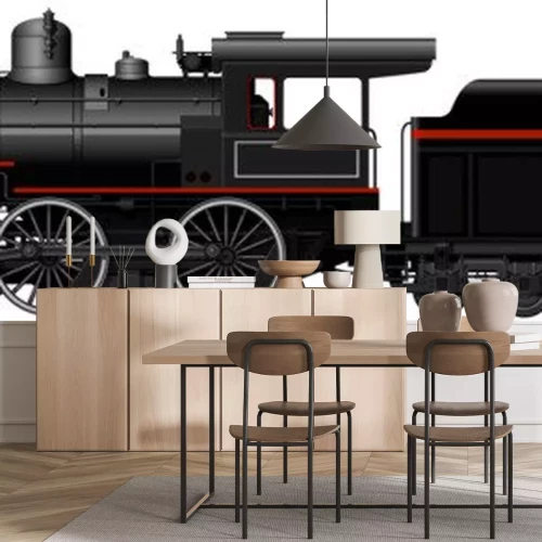 Sticker Die alte Dampflokomotive