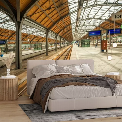 Fototapete Breslau Bahnhof