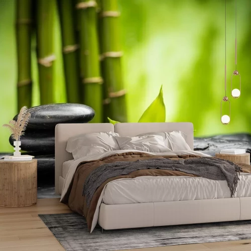 Fototapete Zen Steine schwarze