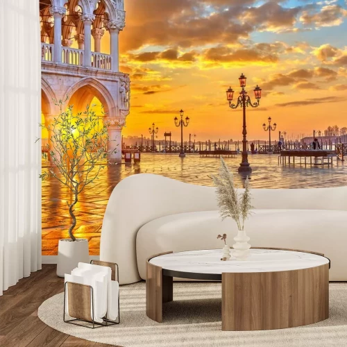 Fototapete Venedig bei sonnenaufgang