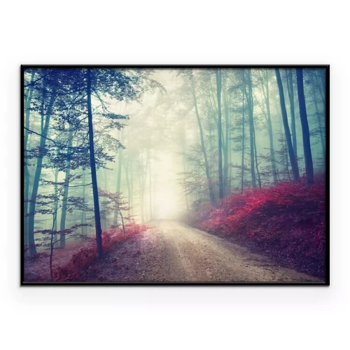 Poster Vintages magisches Waldweg