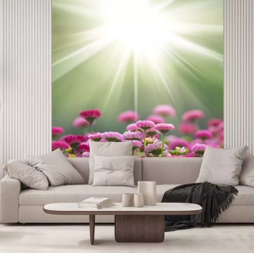 Sticker Feldblumen in der Sonne