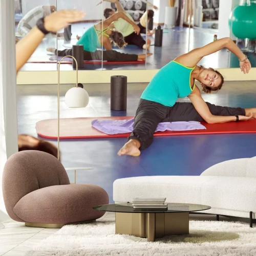 Sticker Gymnastik im Fitnessstudio