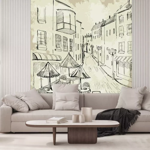 Fototapete Street cafe