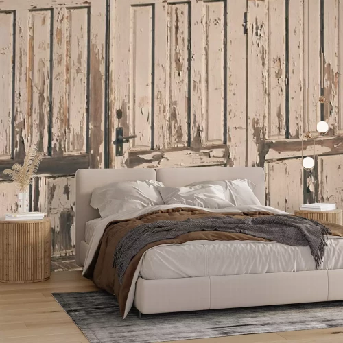 Fototapete Abgewischte Türen Shabby Chic