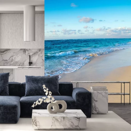 Fototapete Meer und Strand am Sommertag