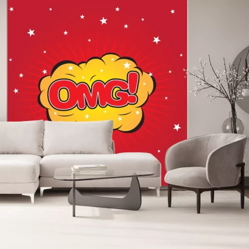 Sticker OMG Blase Rede, Vektor-Format