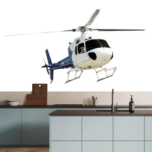 Sticker Hubschrauber mit Arbeits Propeller