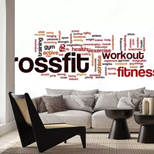 Sticker Crossfit Wortwolke