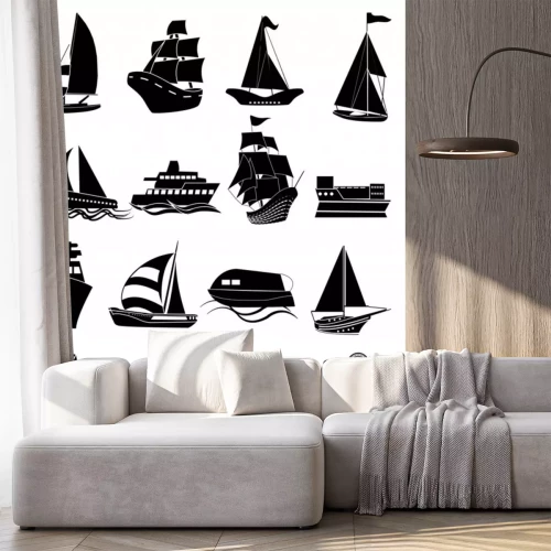 Sticker Versendet Symbole für Schiffe