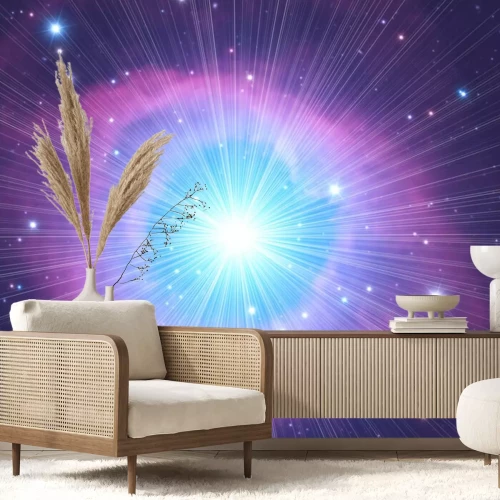 Sticker Funkelnder Stern in einer Galaxie Grafik