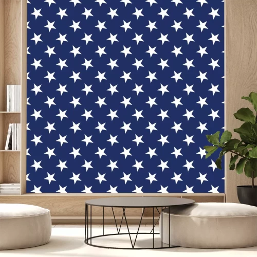 Sticker Weiße Sterne im Stil der amerikanischen Flagge