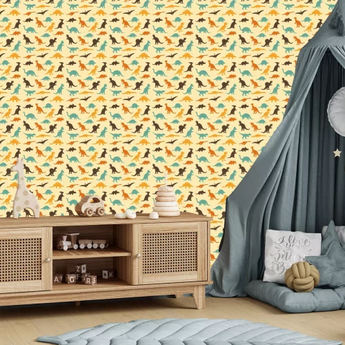 Tapete Prähistorische Dinosaurier