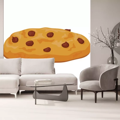 Sticker Torte mit Schokolade einfache Illustration Zeichnung