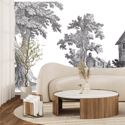 Sticker Dorf Illustration