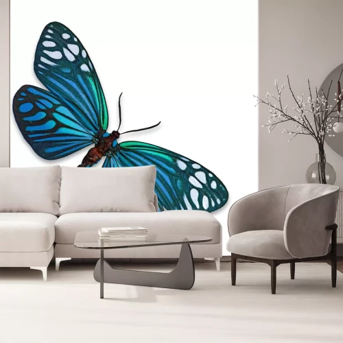 Sticker Türkisfarbener subtiler Schmetterling