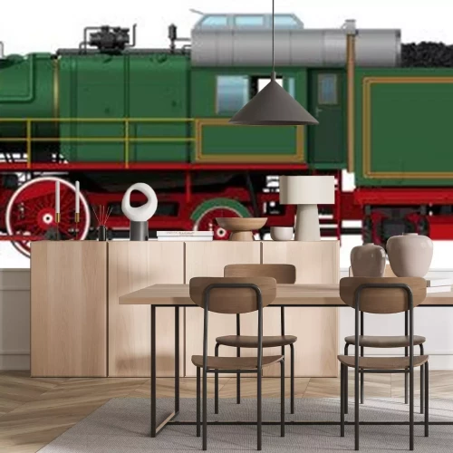 Sticker die alte grüne Dampflok