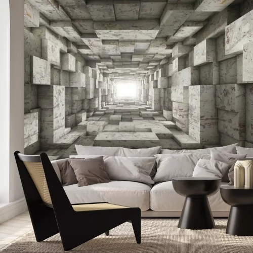 Fototapete Betontunnel geometrisch