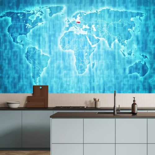 Sticker polen Gebiet auf Weltkarte