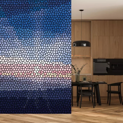 Sticker Mosaik abstrakte Meer oder Ozean Ufer