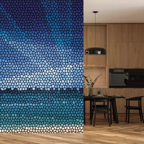 Sticker Mosaik abstrakte Meer oder Ozean Ufer