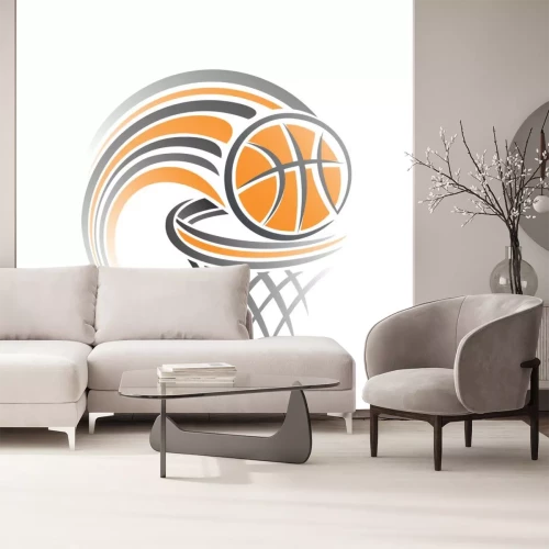 Sticker Das Bild eines Basketball-Ball