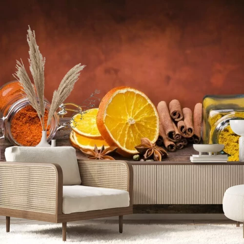 Sticker Gewürze in energiegeladenen Farben