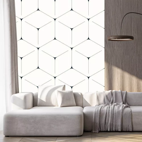 Sticker Geometric background, nahtlose Muster, Sechseck