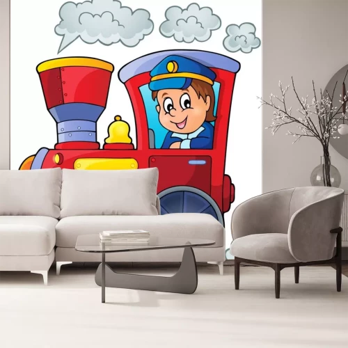 Sticker Bild mit dem Zug Thema 1