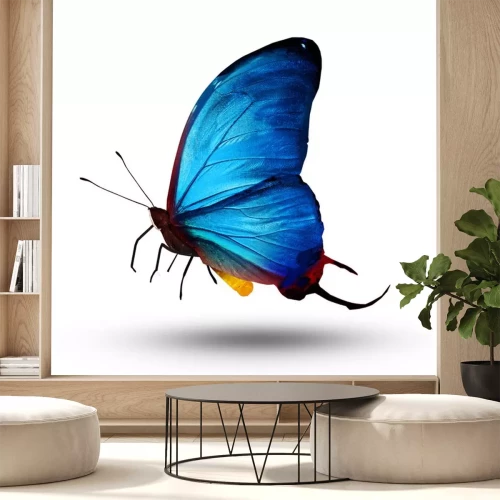 Sticker Schmetterlinge blau Fliegende